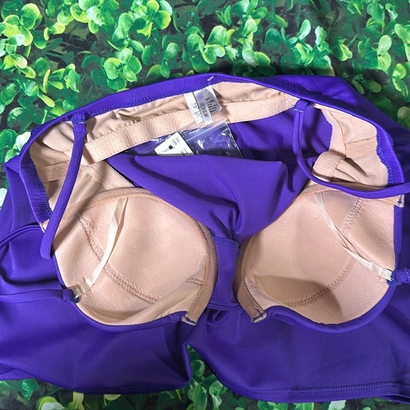 J. Crew Women's Purple Underwire Swing Tankini Swimsuit swim Top size 6 NEW - Picture 13 of 16